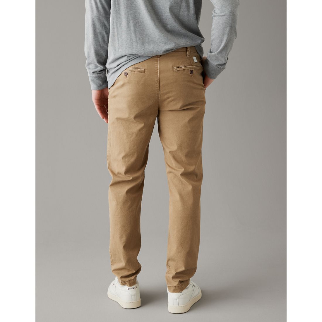 AE Flex Slim Straight Lived-In Khaki Pant