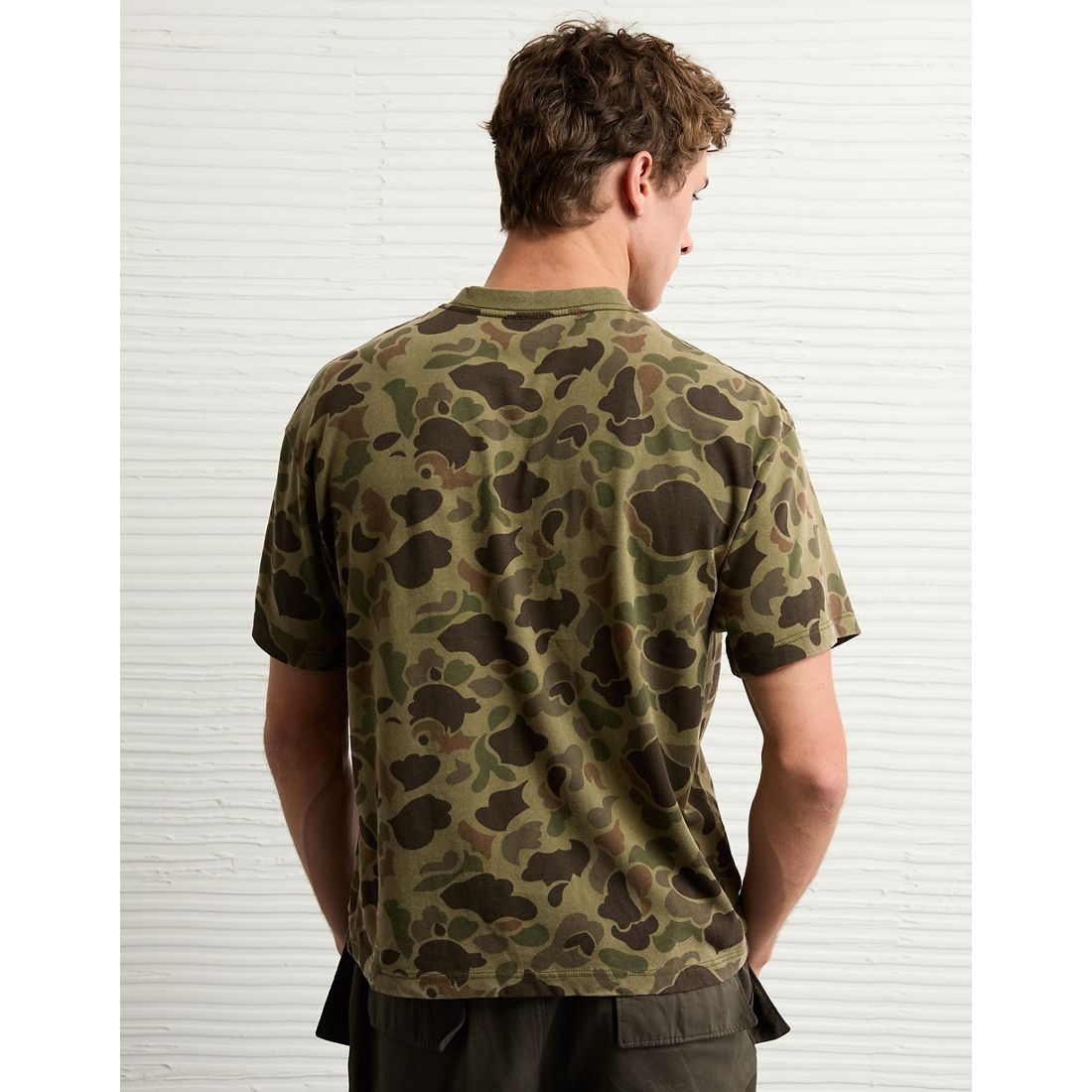 AE Boxy Sueded Camo Jersey T-Shirt