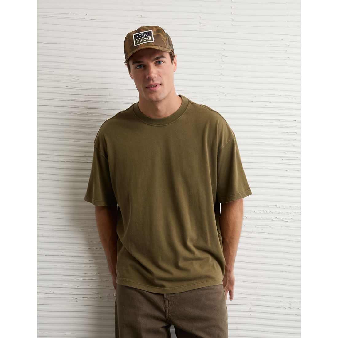 AE Boxy Sueded Jersey T-Shirt