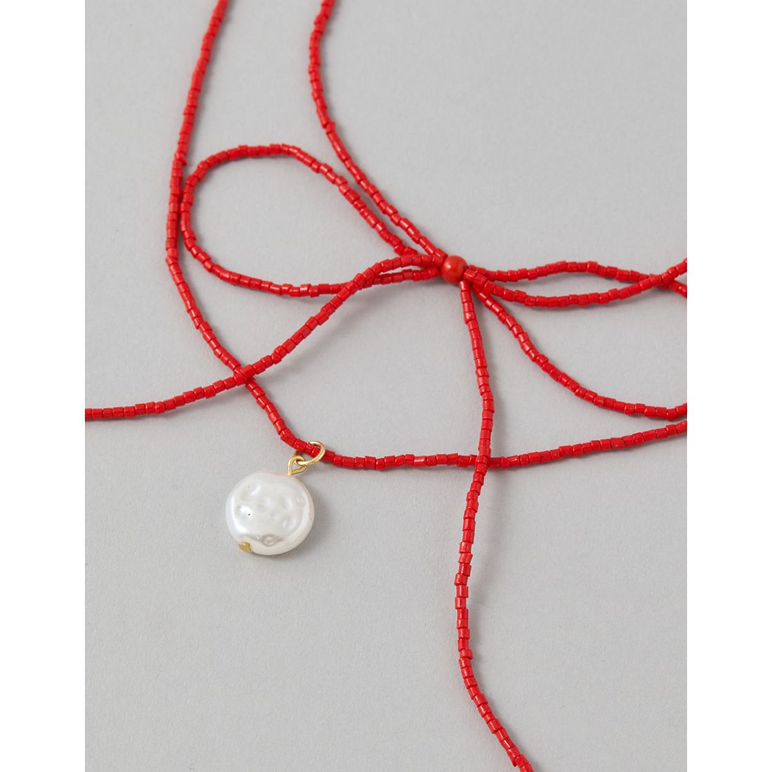 AE Red Bow Necklace