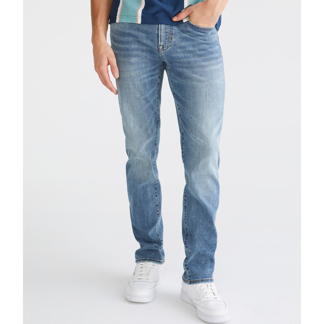 Aeropostale Mens' Skinny Premium Jean with COOLMAX® Technology