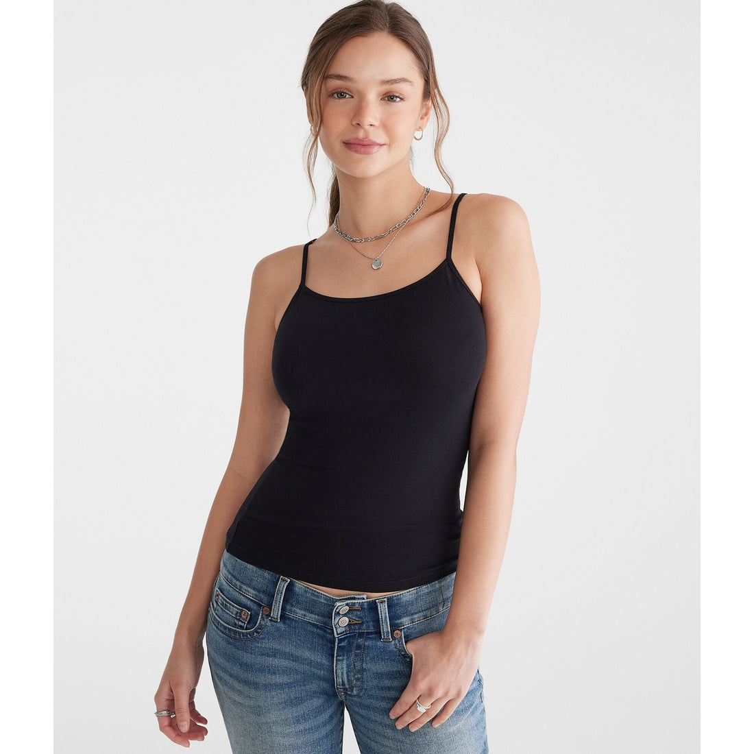 Aeropostale Womens' Solid Basic Cami