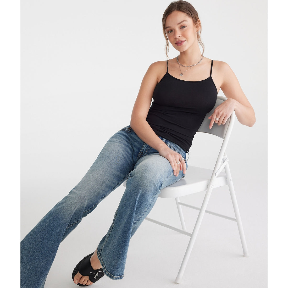 Aeropostale Womens' Solid Basic Cami