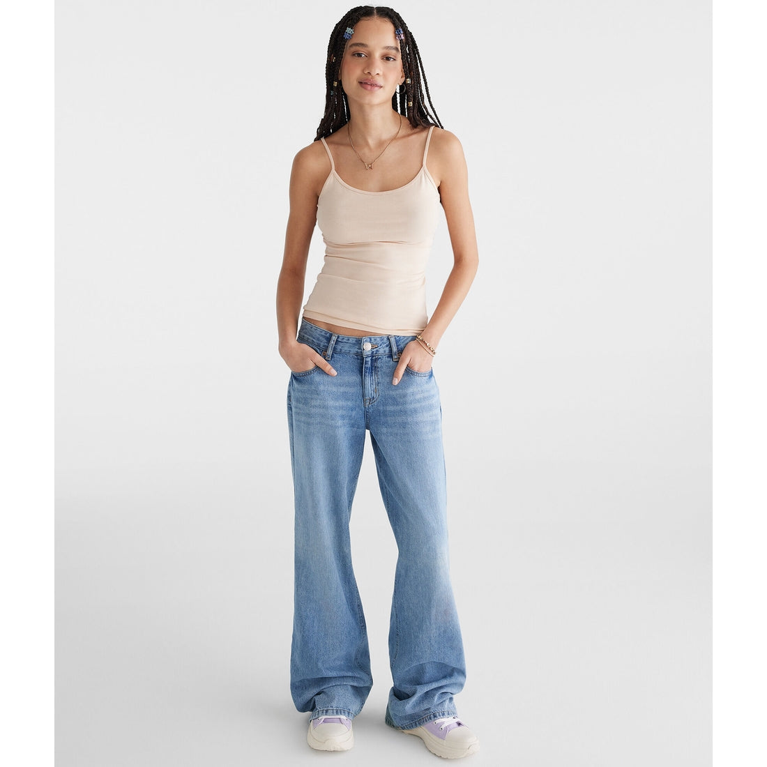 Aeropostale Womens' Solid Basic Cami