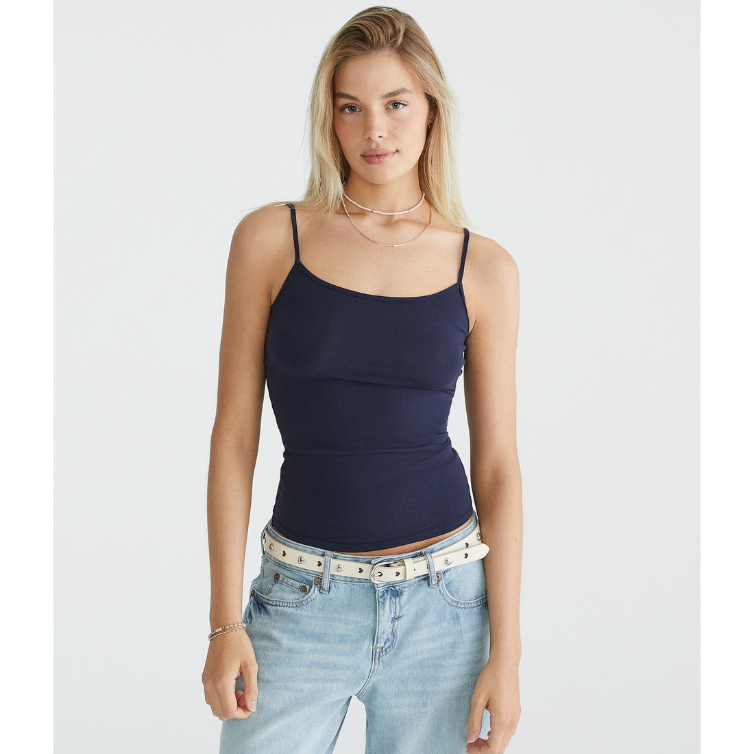 Aeropostale Womens' Solid Basic Cami