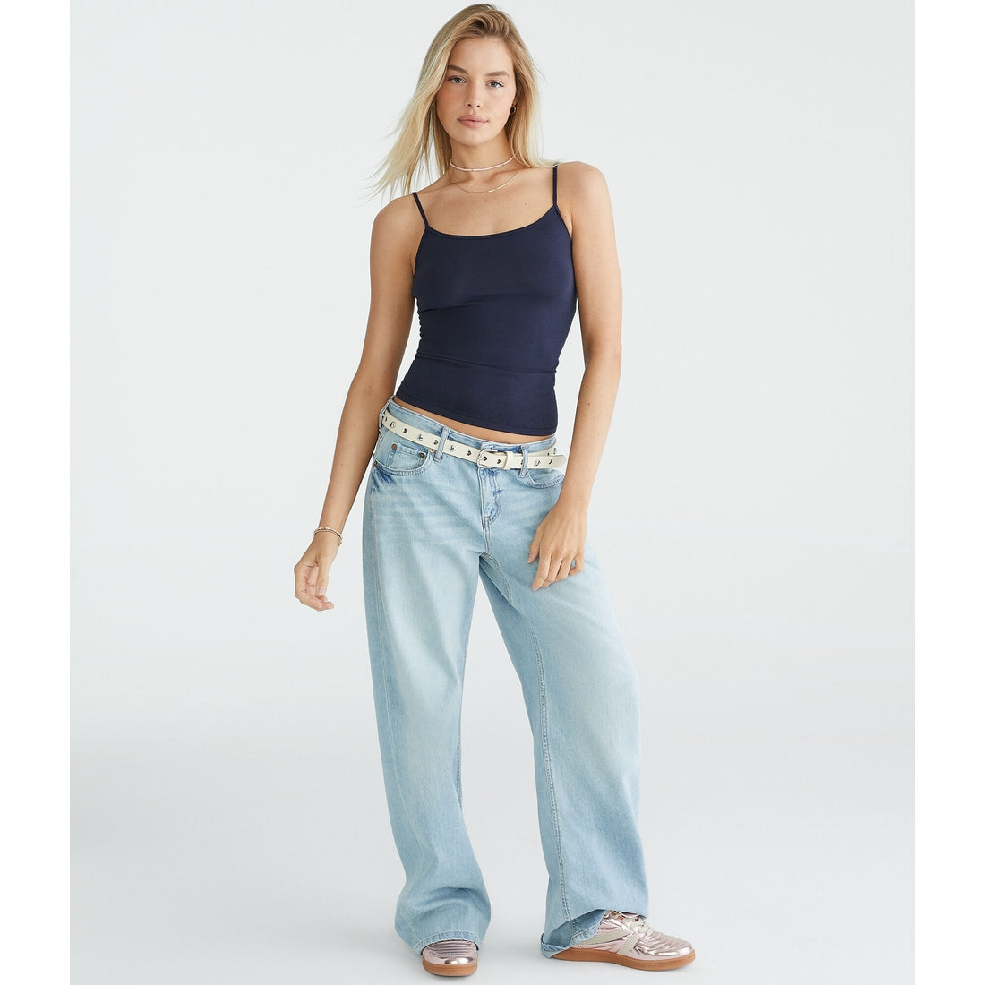 Aeropostale Womens' Solid Basic Cami