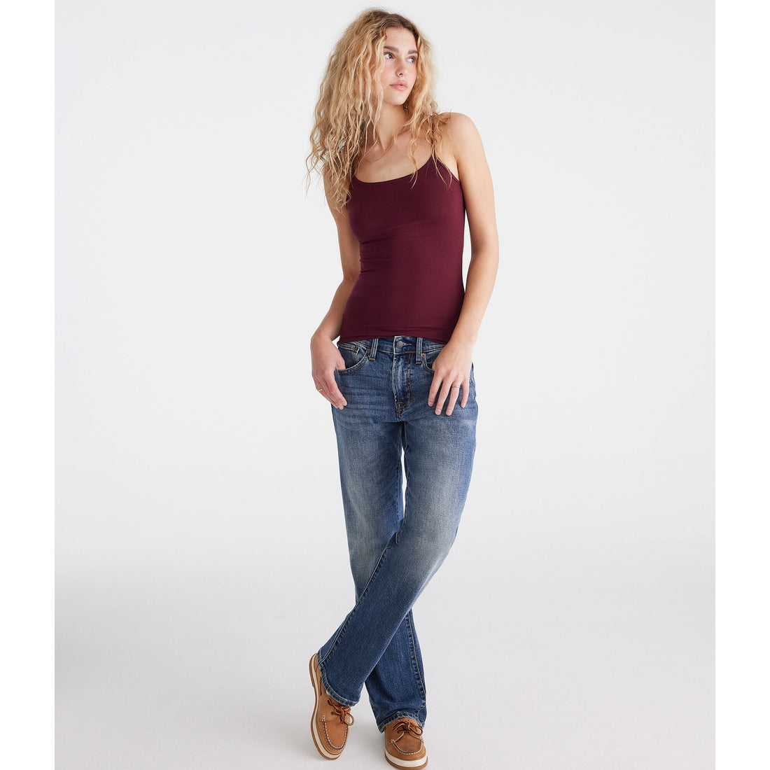 Aeropostale Womens' Solid Basic Cami