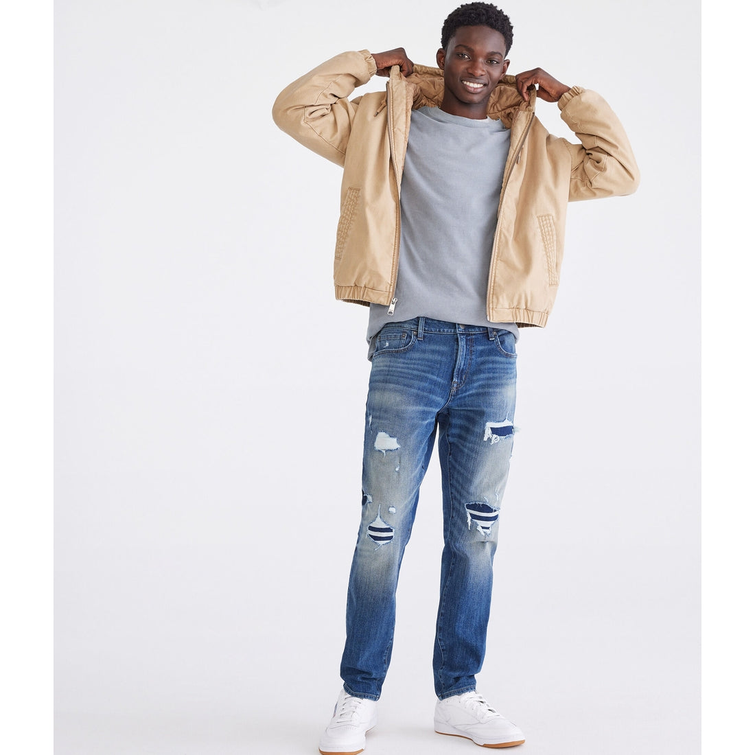 Aeropostale Mens' Athletic Skinny 4D Denim Jean