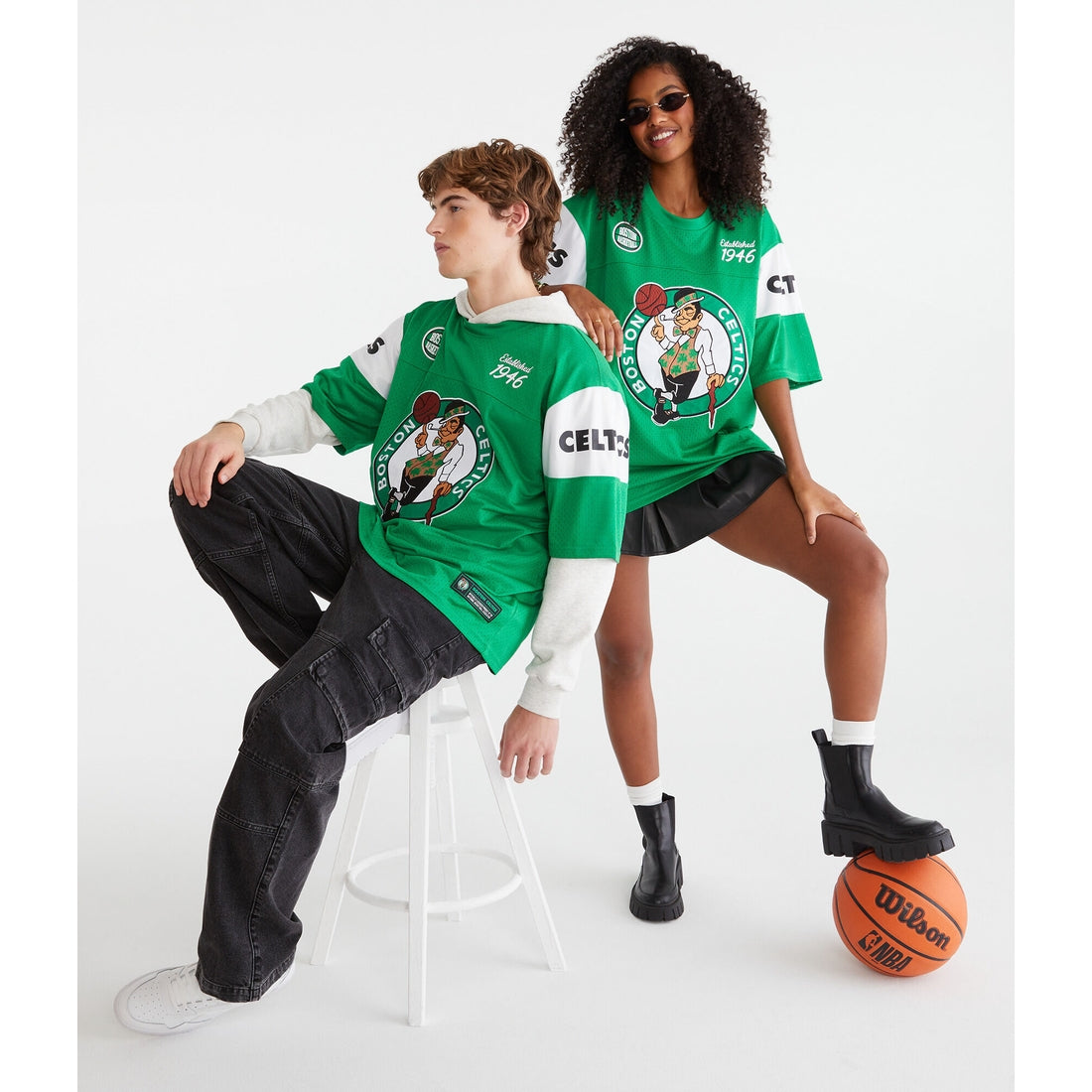 Aeropostale Mens' Boston Celtics Mesh Top