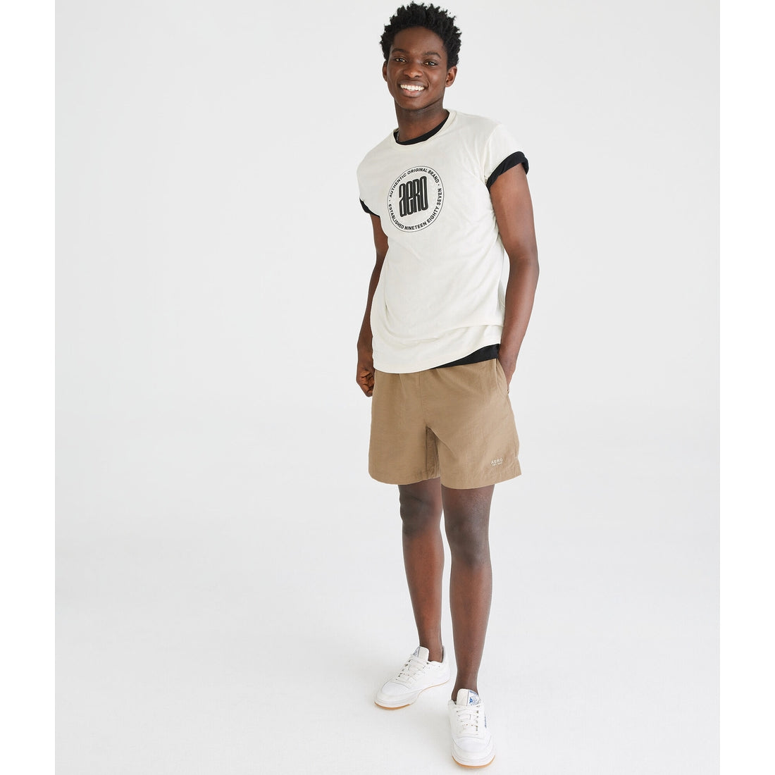 Aeropostale Mens' Circle Logo Graphic Tee