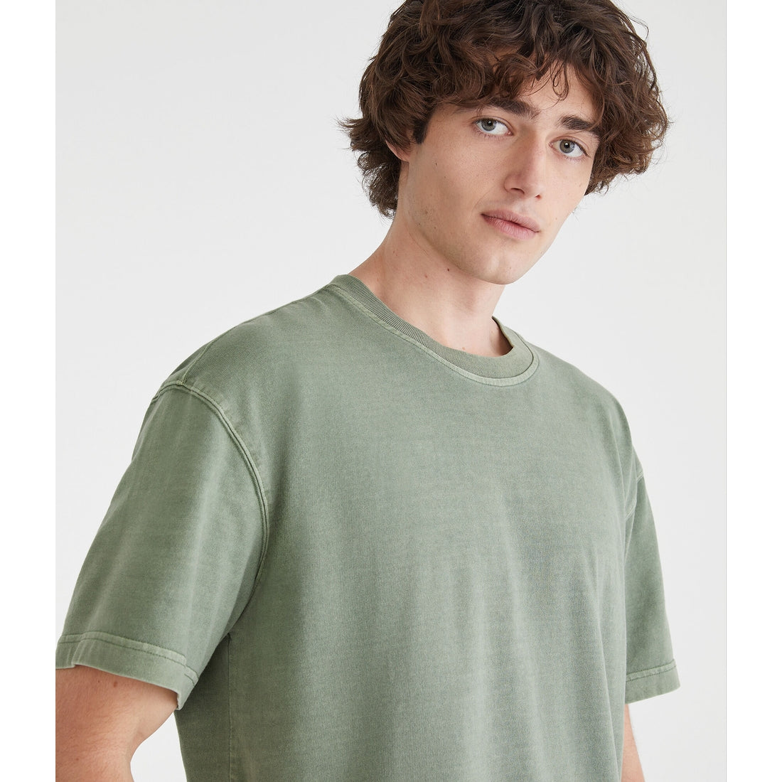 Aeropostale Mens' Washed Boxy Fit Crew Tee