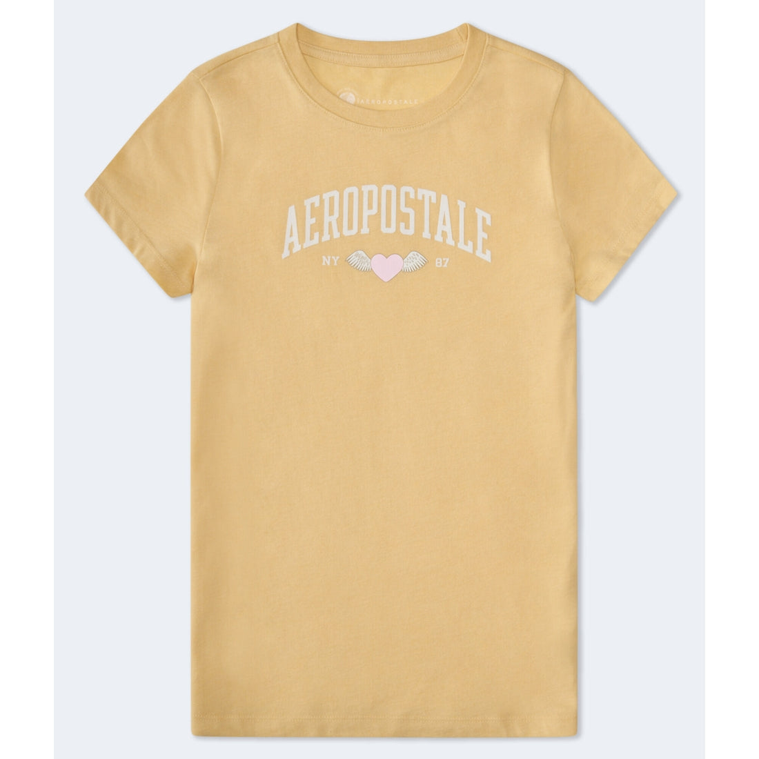 Aeropostale Womens' Aeropostale Winged Heart Flocked Graphic Tee