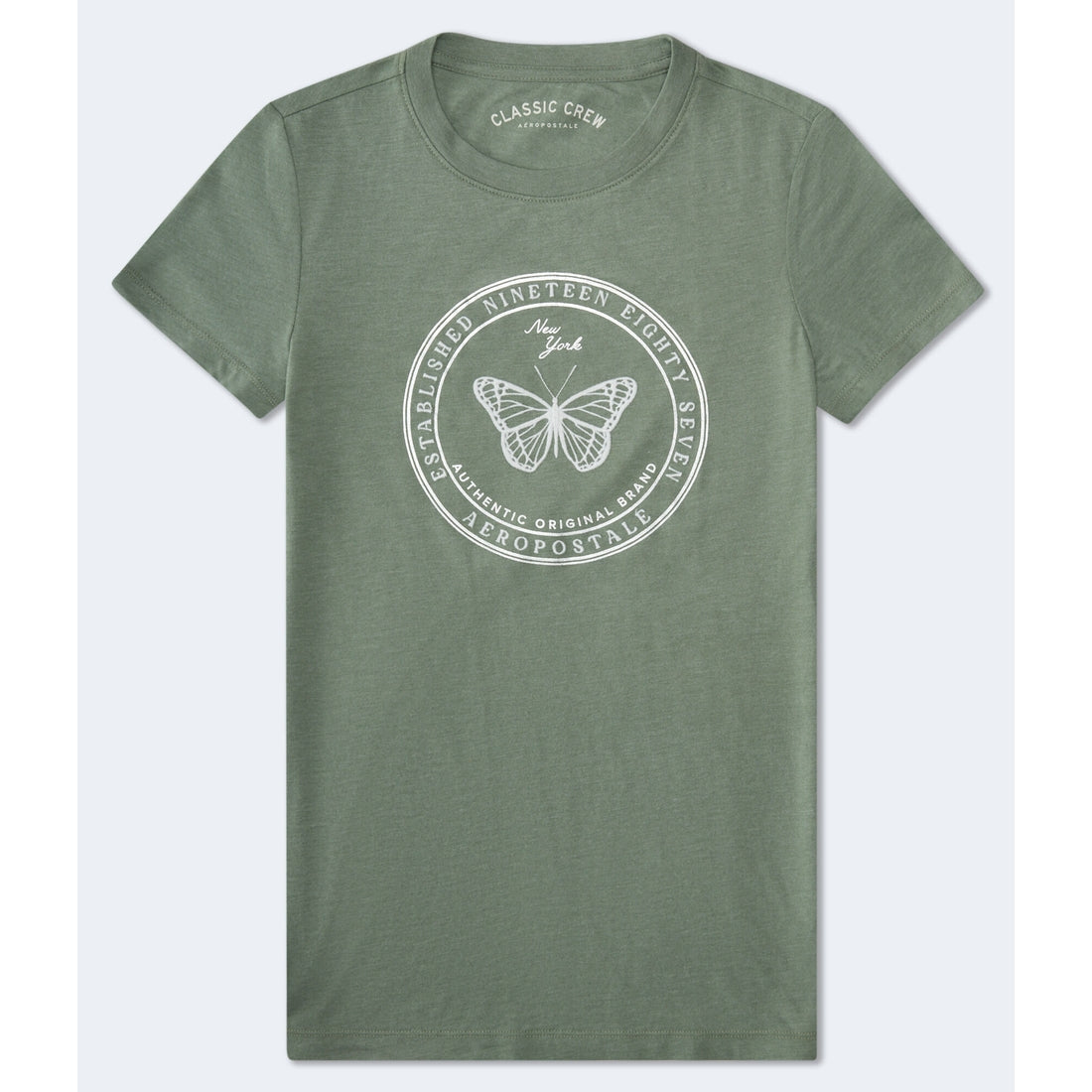 Aeropostale Womens' Aeropostale Butterfly Foil Graphic Tee