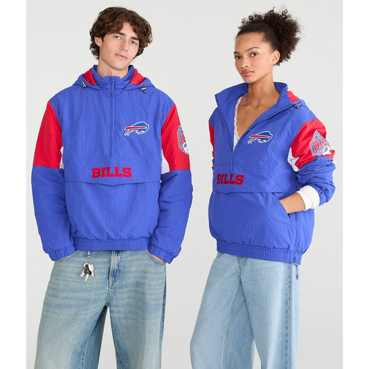 Aeropostale Mens' Buffalo Bills Hooded Sideline Jacket