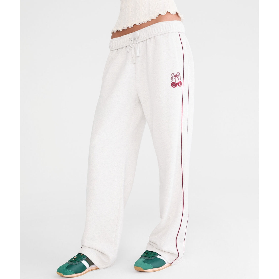 Aeropostale Womens' Cherry 87 Straight Leg Sweatpants