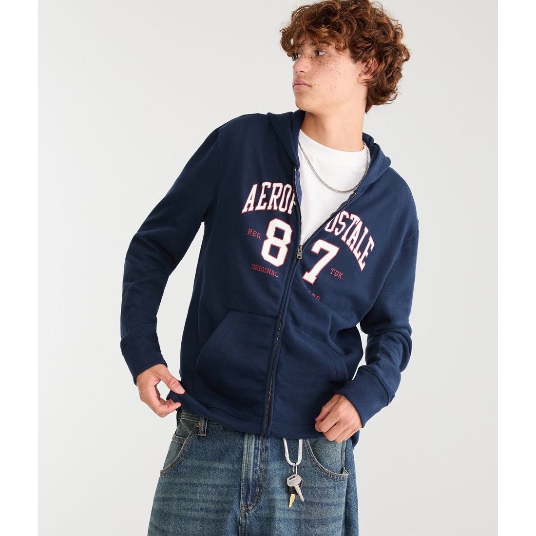 Aeropostale Mens' Aeropostale 87 Full-Zip Hoodie