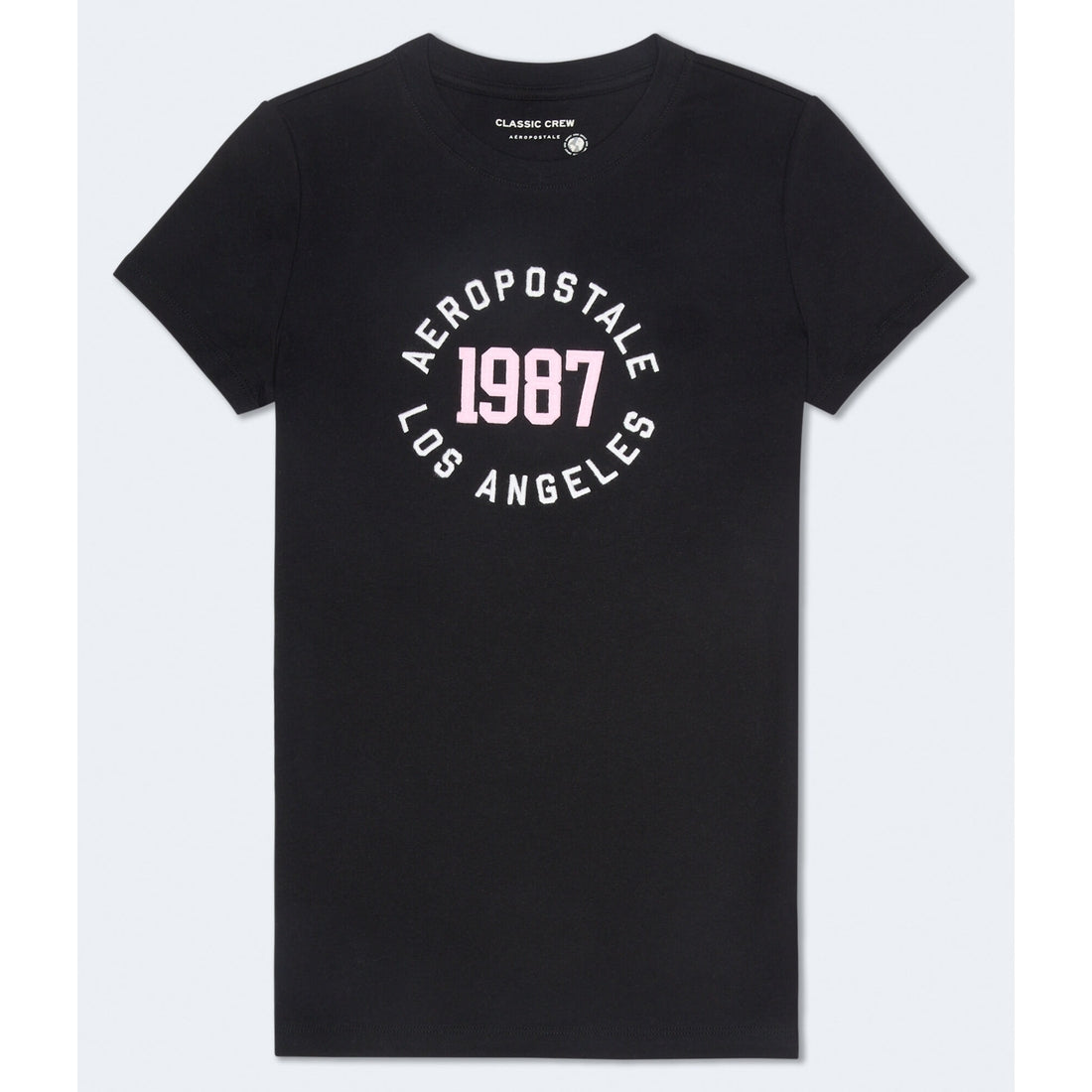 Aeropostale Womens' Aeropostale 1987 Applique Graphic Tee