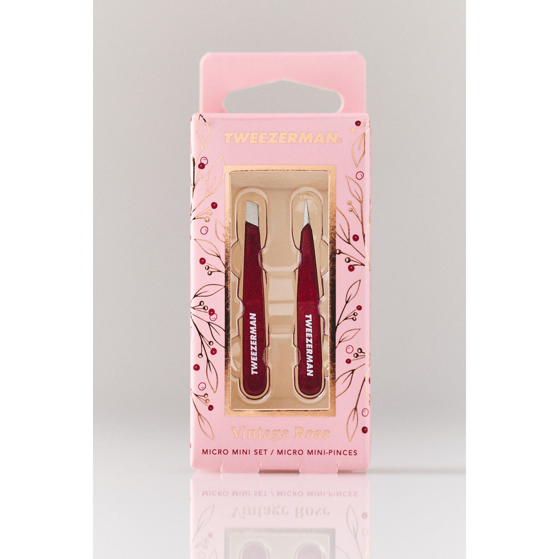 Vintage Rose Micro Mini Tweezer Set by Tweezerman