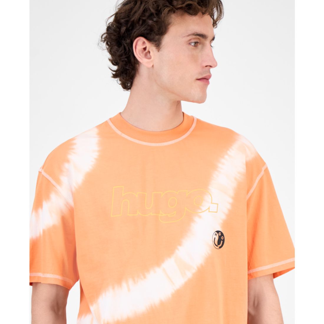 Hugo Boss Men's Nodyem Logo Graphic Tie-Dye Cotton T-Shirt