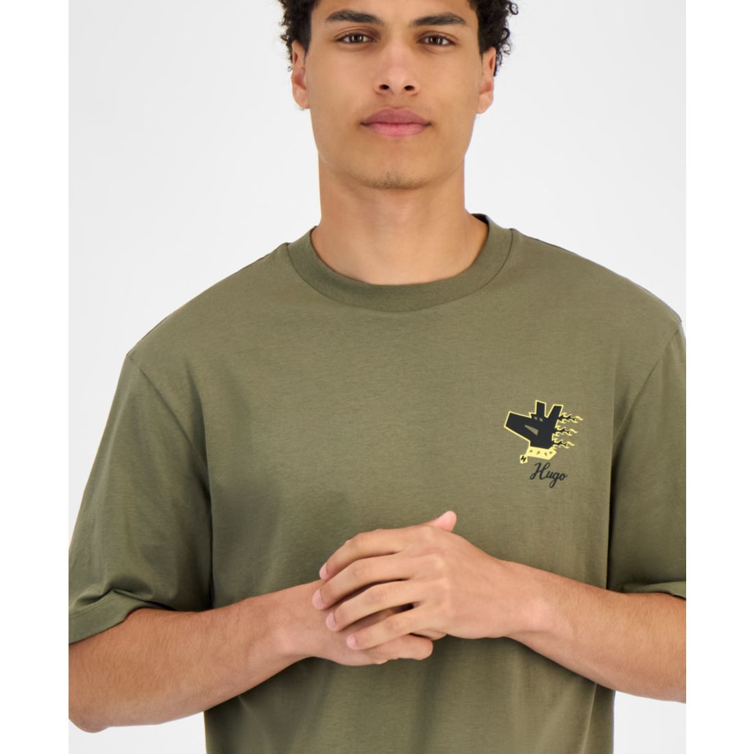 Hugo by Hugo Boss Men's Nagulop Logo Graphic Cotton T-Shirt