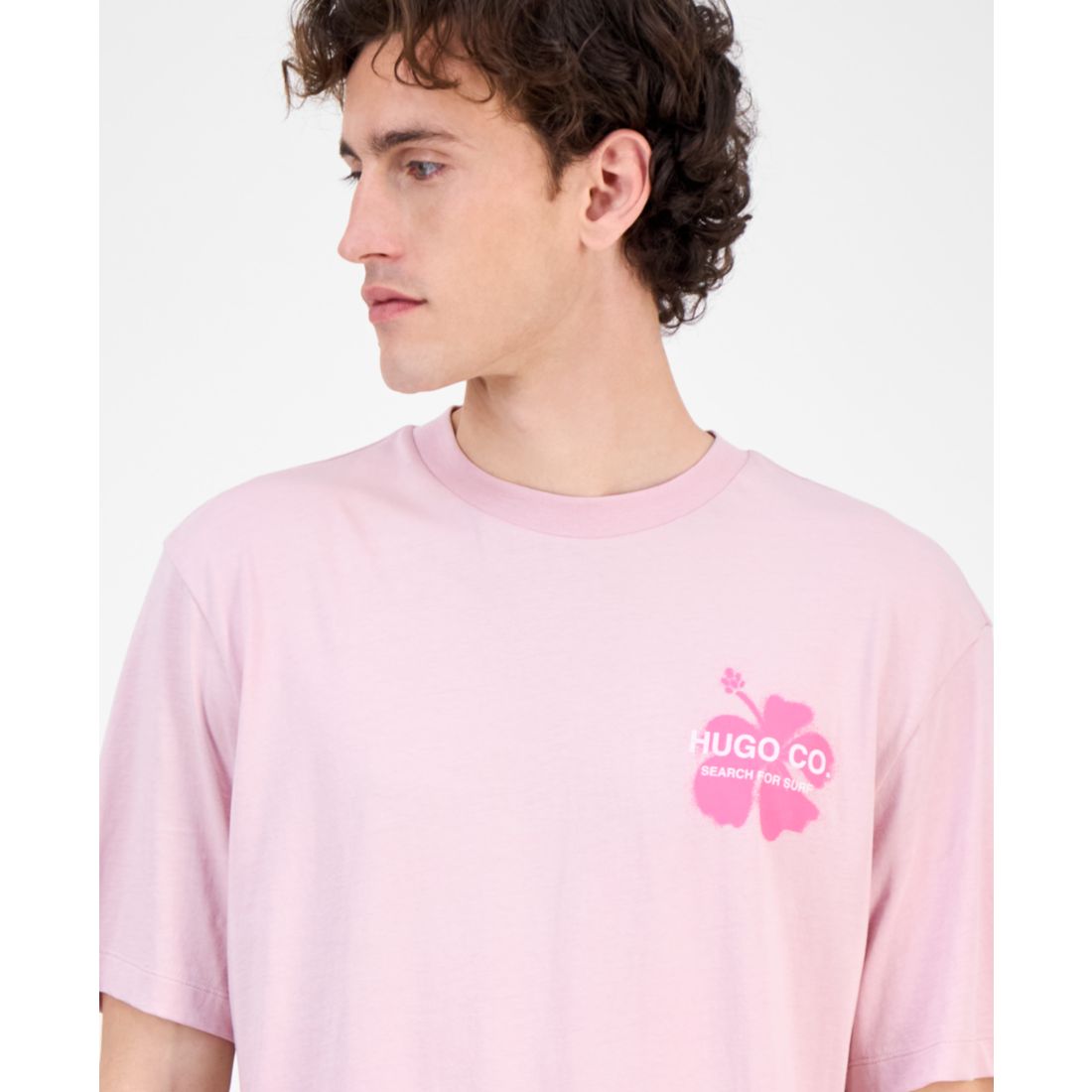 Hugo Boss Men's Nodiwop Logo Graphic Cotton T-Shirt