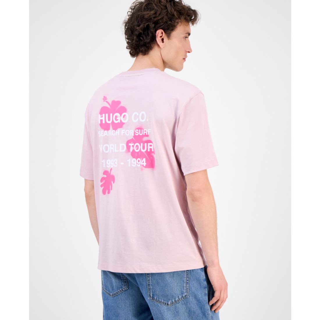 Hugo Boss Men's Nodiwop Logo Graphic Cotton T-Shirt