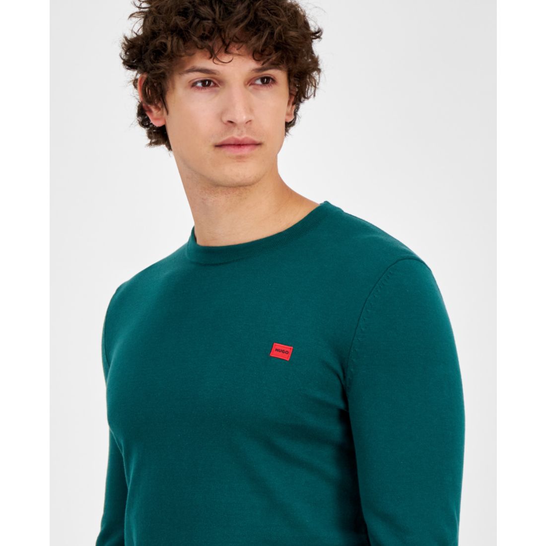 Hugo by Hugo Boss Men's San Cassius Logo Sweater, Created for Macy's