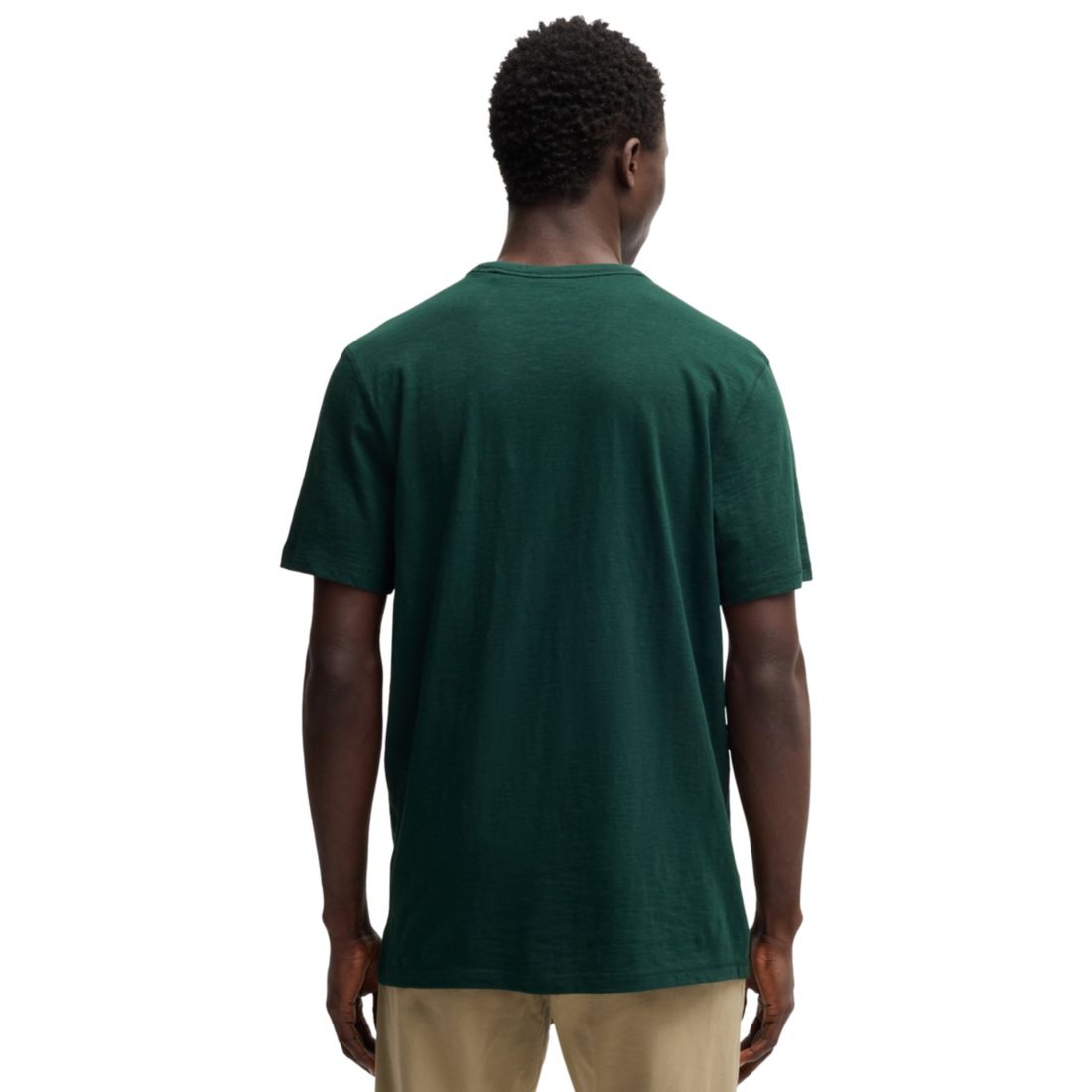 Boss by Hugo Boss Men's Slub-Cotton Logo Detail T-Shirt