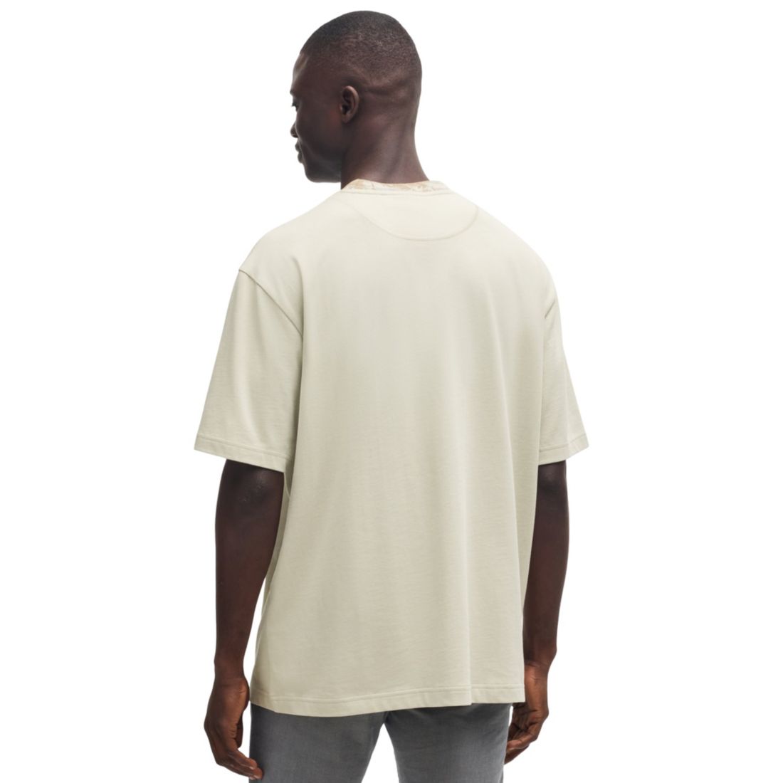Boss by Hugo Boss Men's Artwork Collar Relaxed Fit T-Shirt