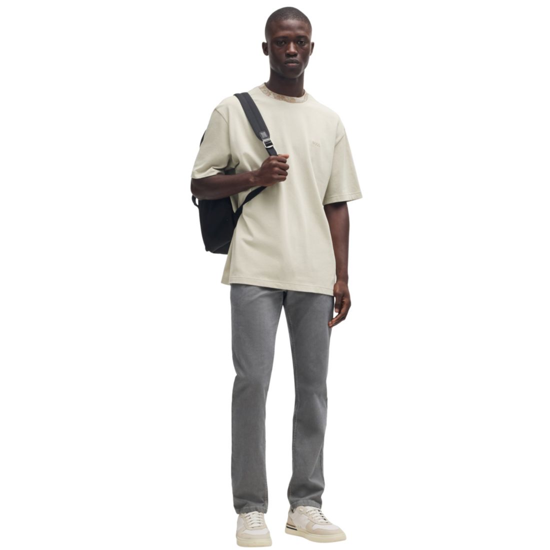 Boss by Hugo Boss Men's Artwork Collar Relaxed Fit T-Shirt