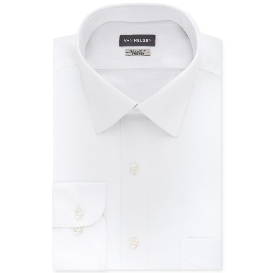 Van Heusen Men's Classic/Regular Fit Stretch Wrinkle Free Sateen Dress Shirt