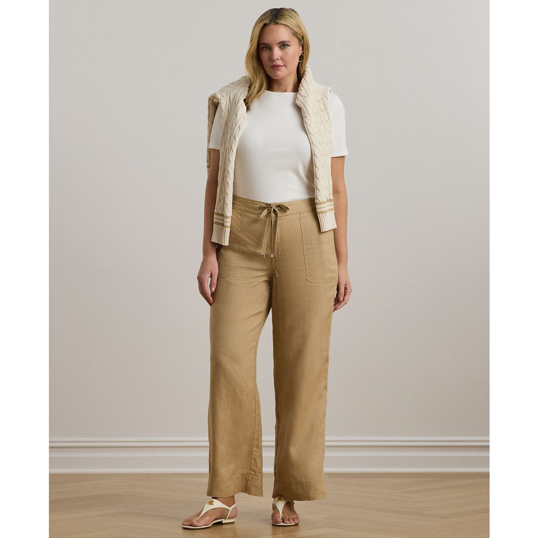 Lauren Ralph Lauren Plus Size Stretch Cotton T-Shirt