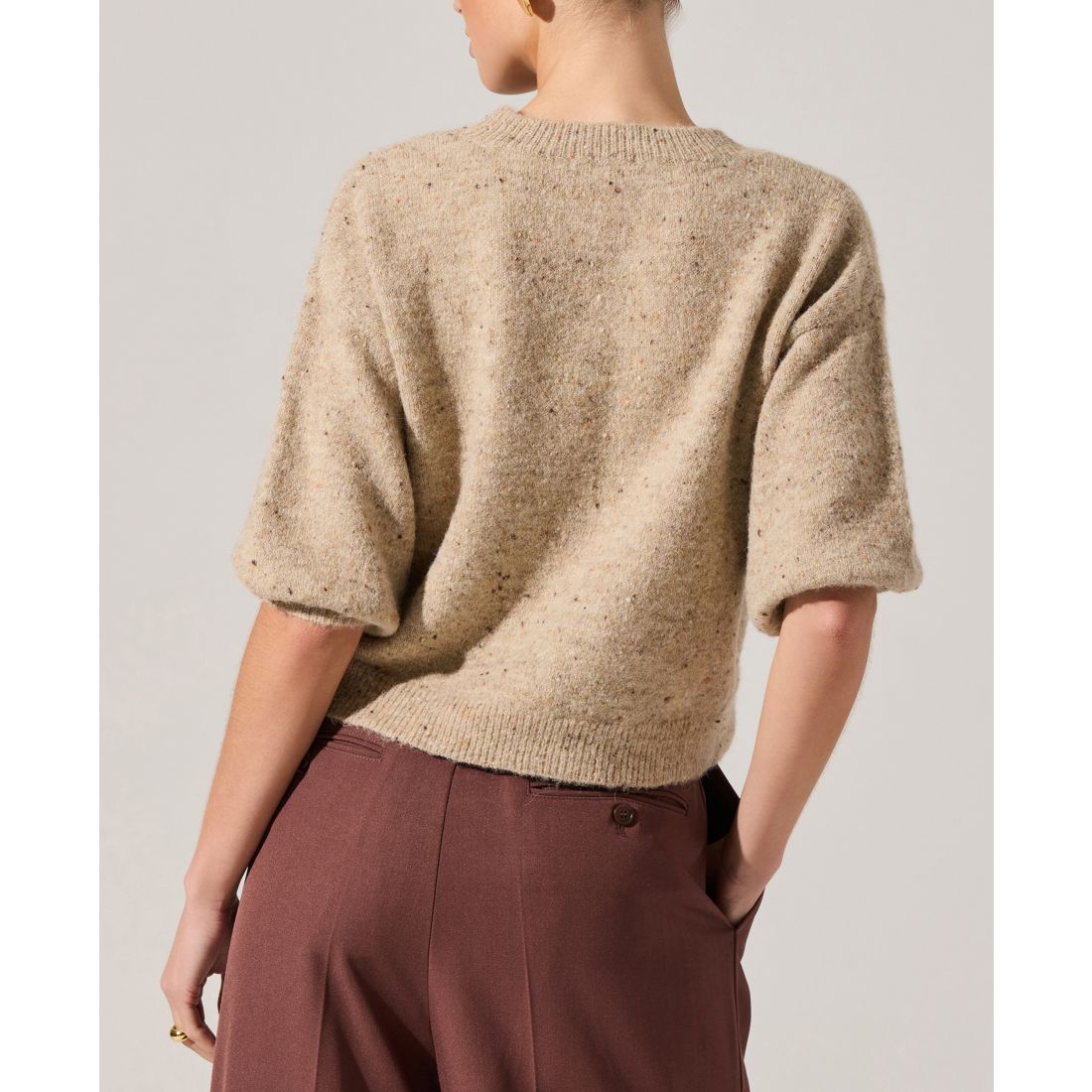 Astr the Label Women's Colette Crew Neck Sweater