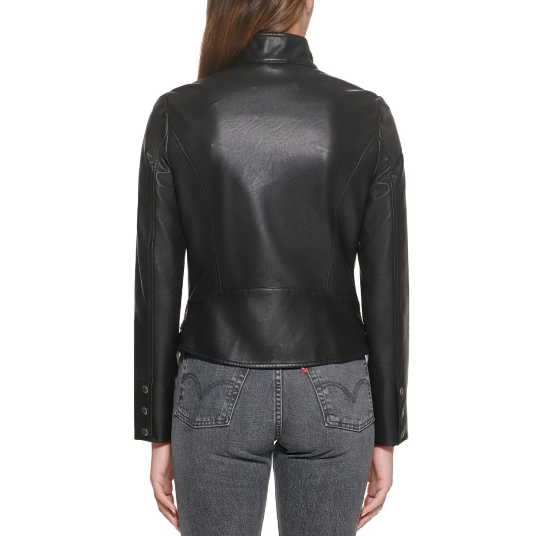 Levi's Women's Faux Leather Latch Collar Racer Jacket