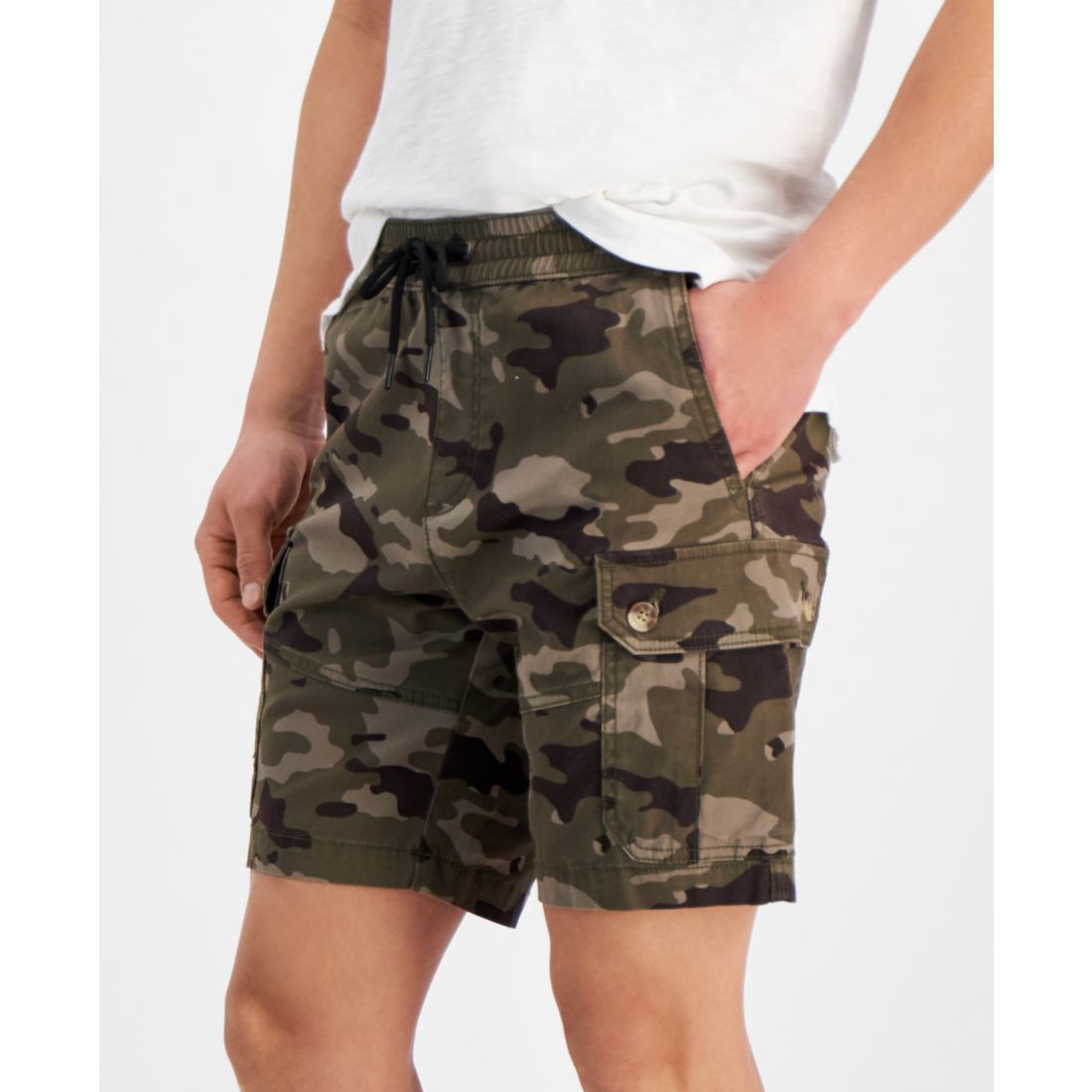 Sun + Stone Men's Cargo Shorts, Created for Macy's
