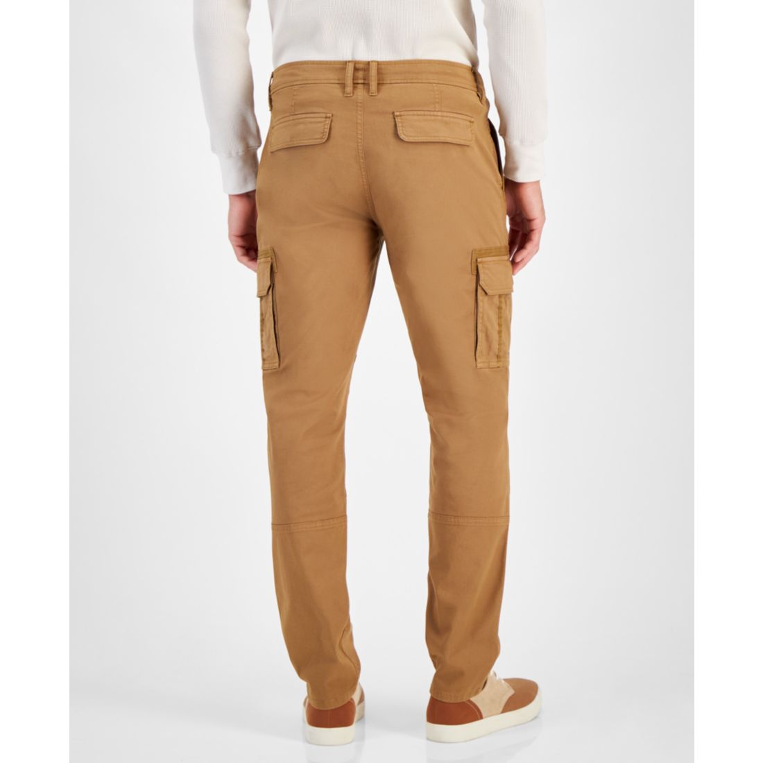 Sun + Stone Men's Garment-dyed Straight-Fit Morrison Tapered Cargo Pants, Created for Macy's