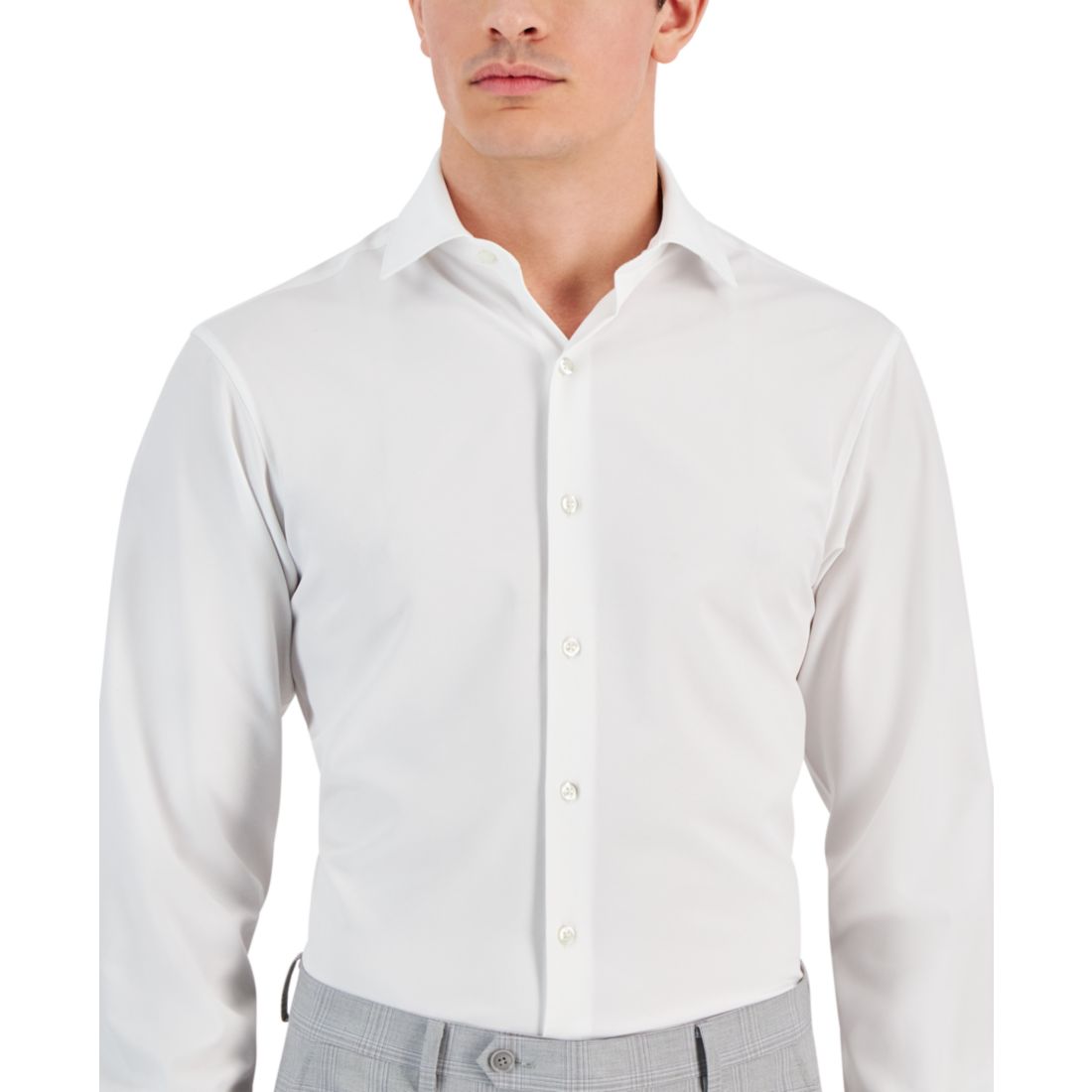 Alfani Men's Regular Fit 4-Way Stretch Dress Shirt, Created for Macy's
