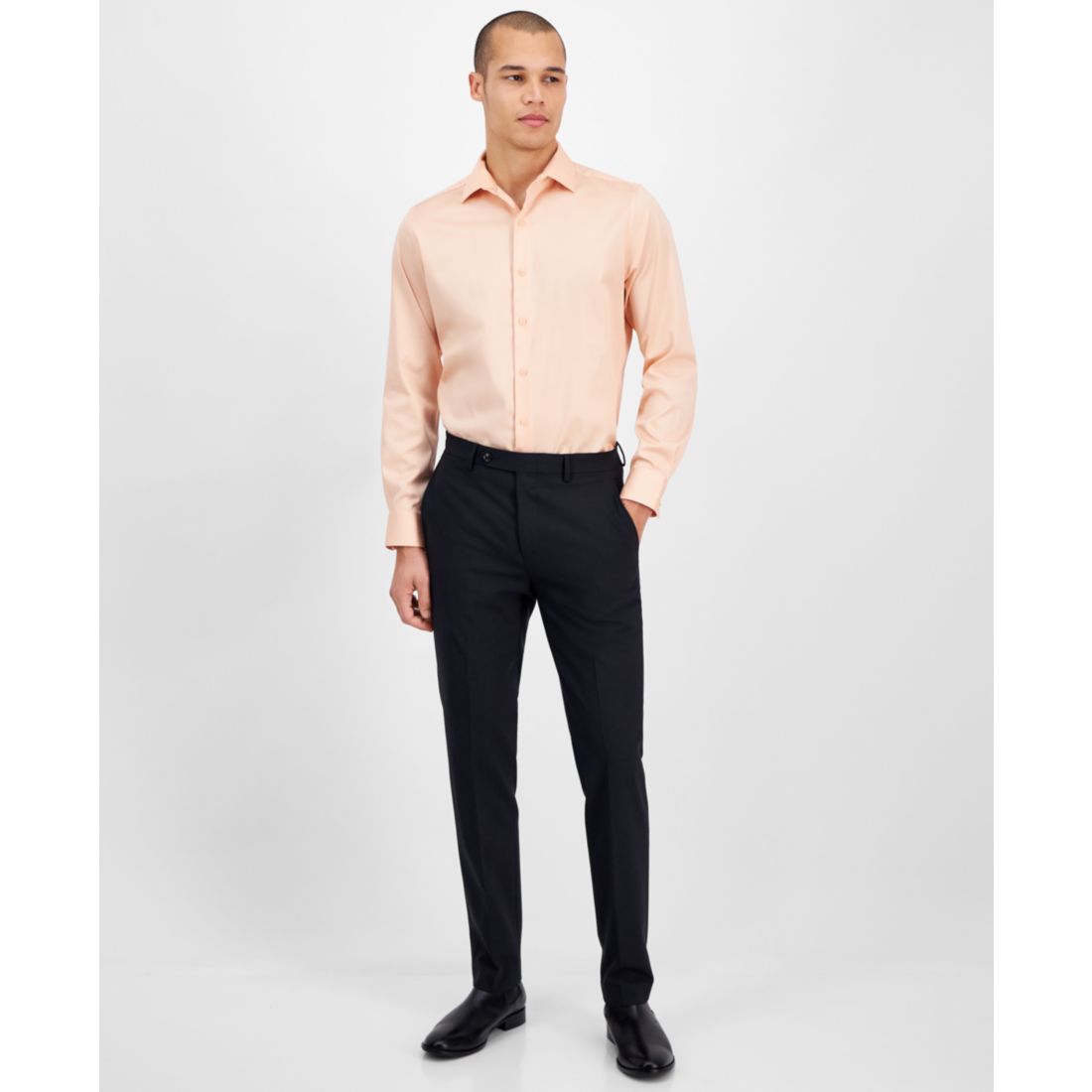 Bar Iii Men's Spread-Collar Sateen Dress Shirt, Created for Macy's
