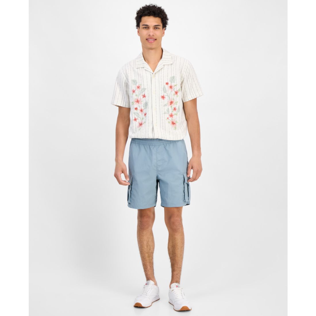 Sun + Stone Men's Nylon 7" Cargo Shorts, Exclusively at Macy's