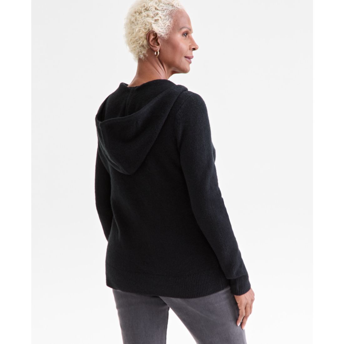 Style & Co Women's Luxsoft Split-Neck Hoodie, Macy's Exclusive