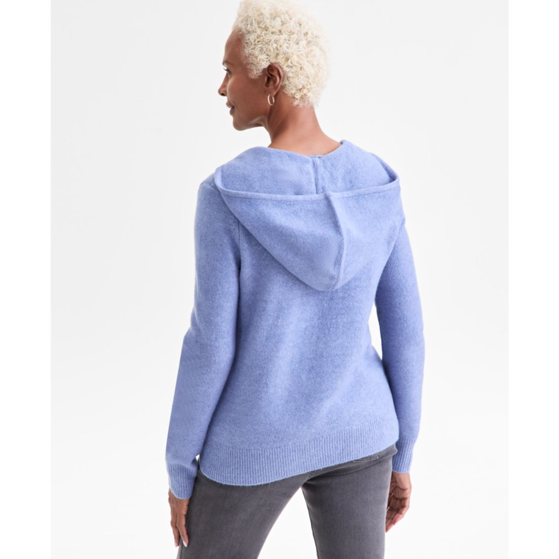 Style & Co Women's Luxsoft Split-Neck Hoodie, Macy's Exclusive
