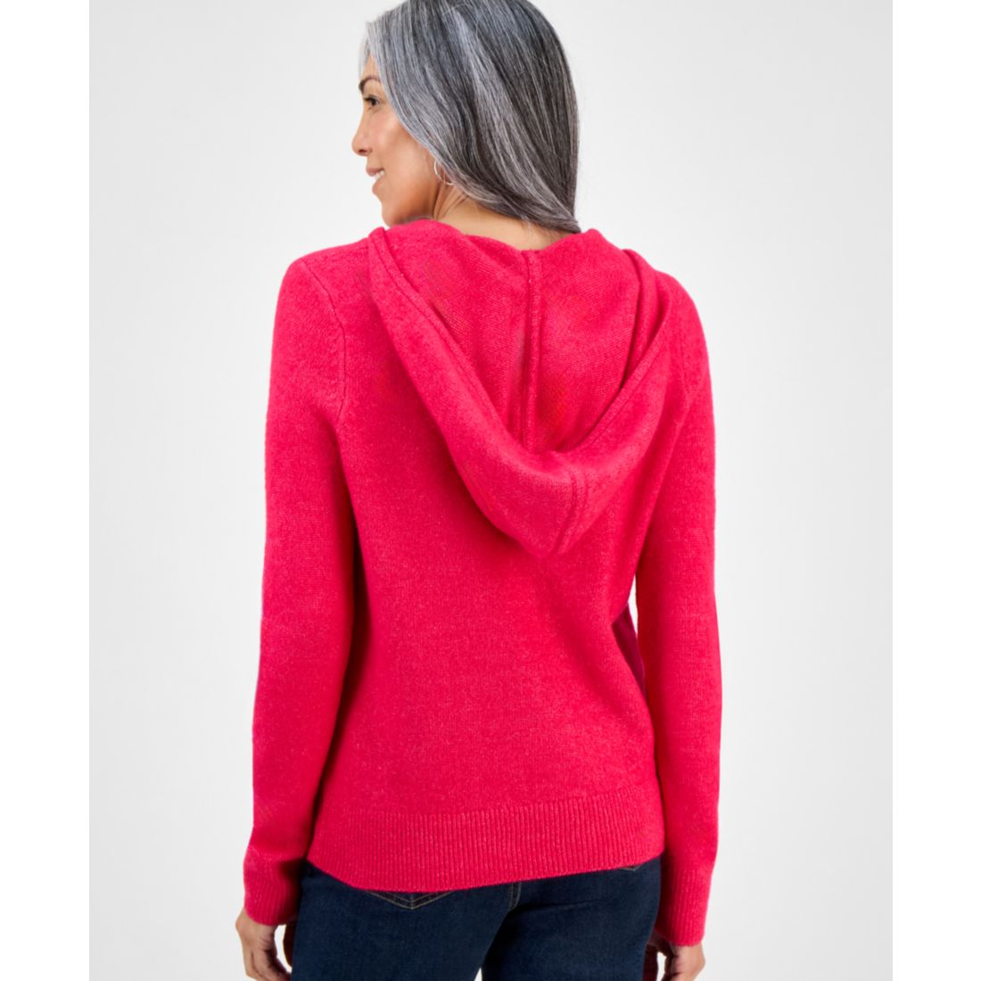 Style & Co Women's Luxsoft Split-Neck Hoodie, Macy's Exclusive