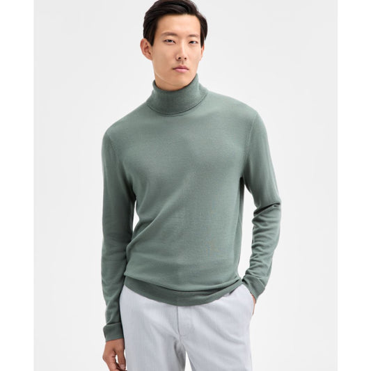 Alfani Men's Merino Wool-Blend Turtleneck Sweater, Created for Macy's