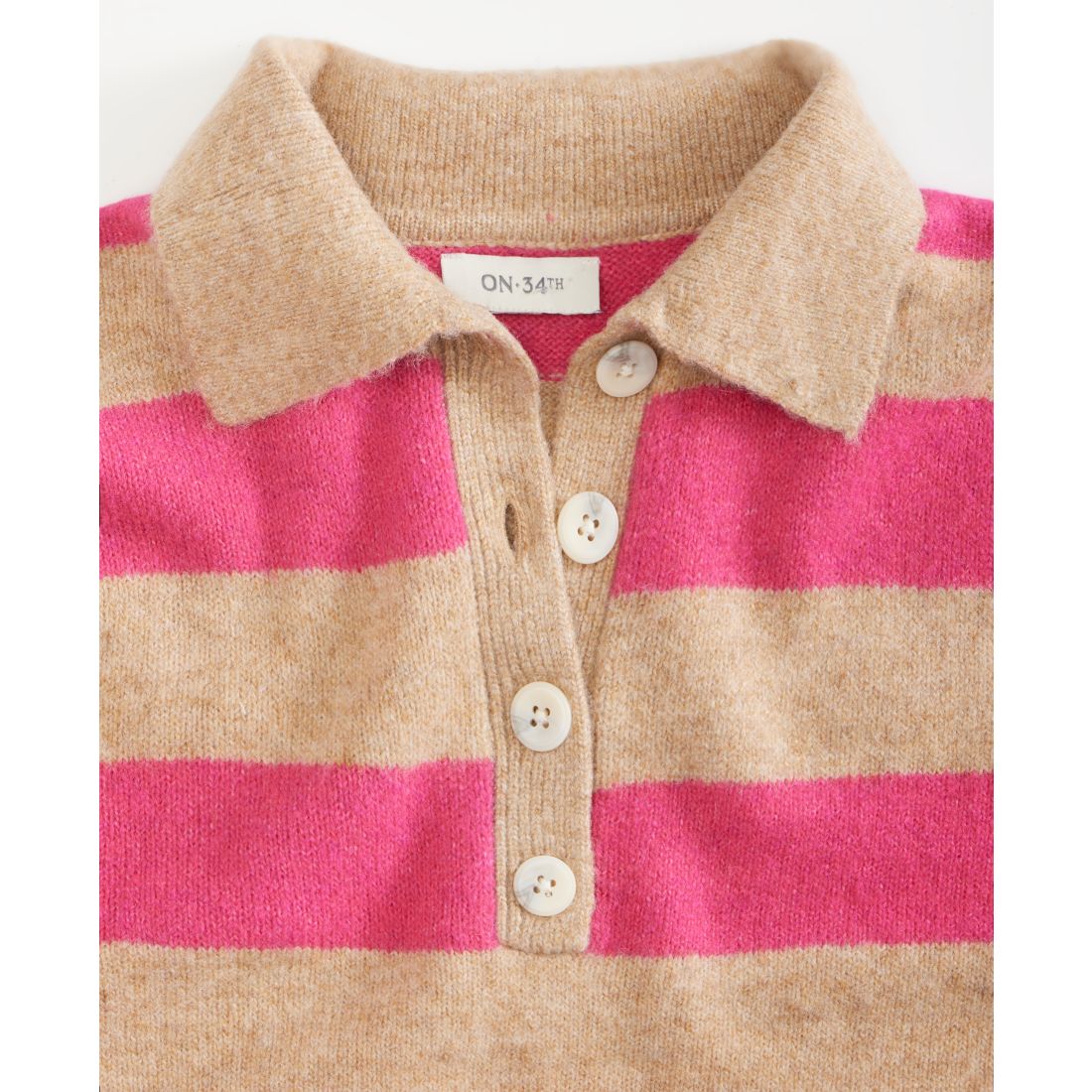 On 34th Women's Striped Rugby Sweater, Macy's Exclusive