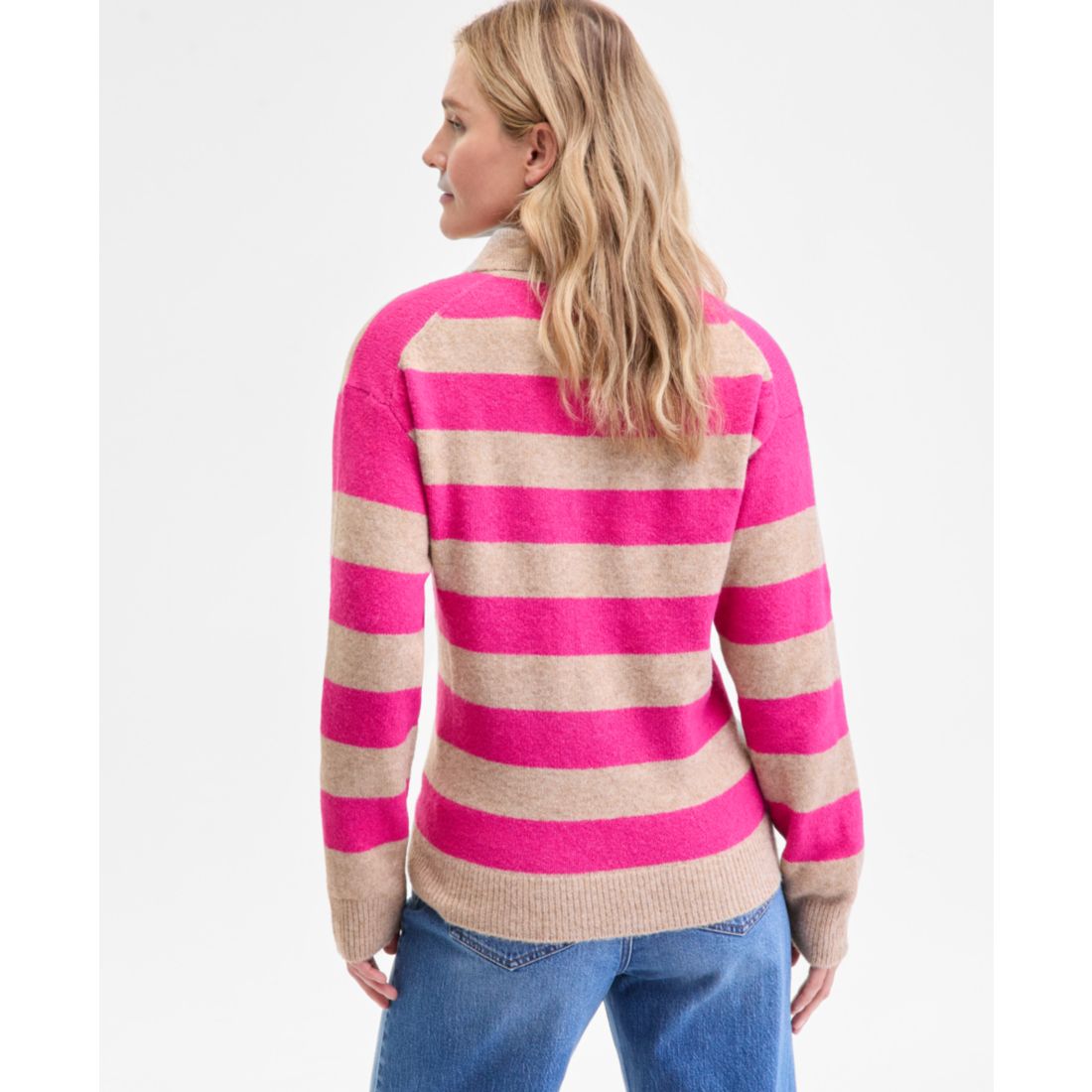 On 34th Women's Striped Rugby Sweater, Macy's Exclusive