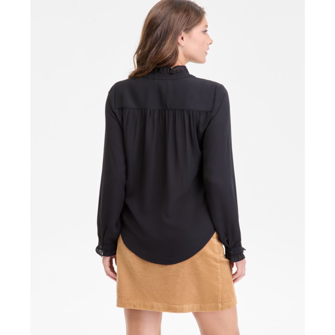 On 34th Women's Ruffle-Trim Split-Neck Blouse, Macy's Exclusive