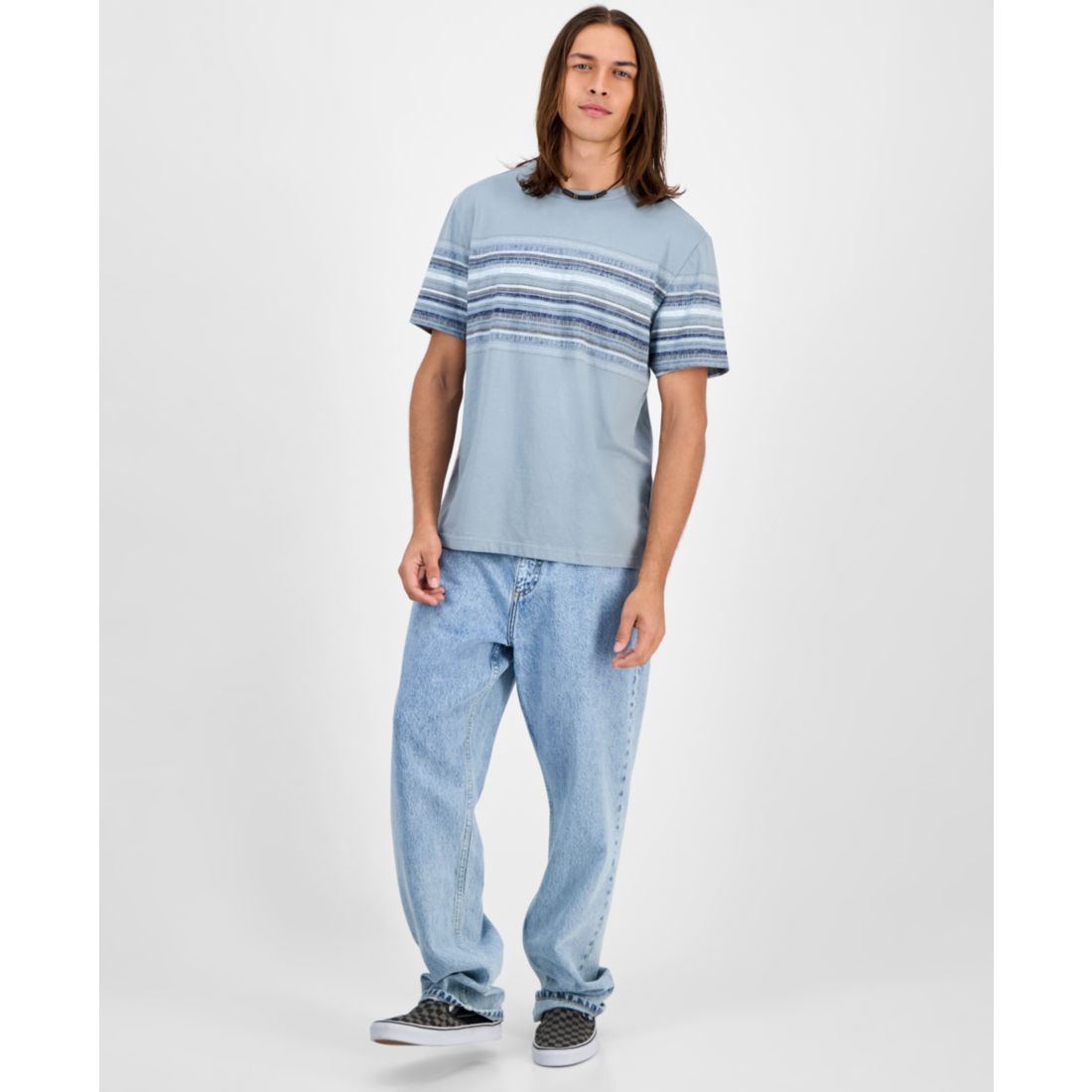 Sun + Stone Men's Striped T-Shirt, Macy's Exclusive