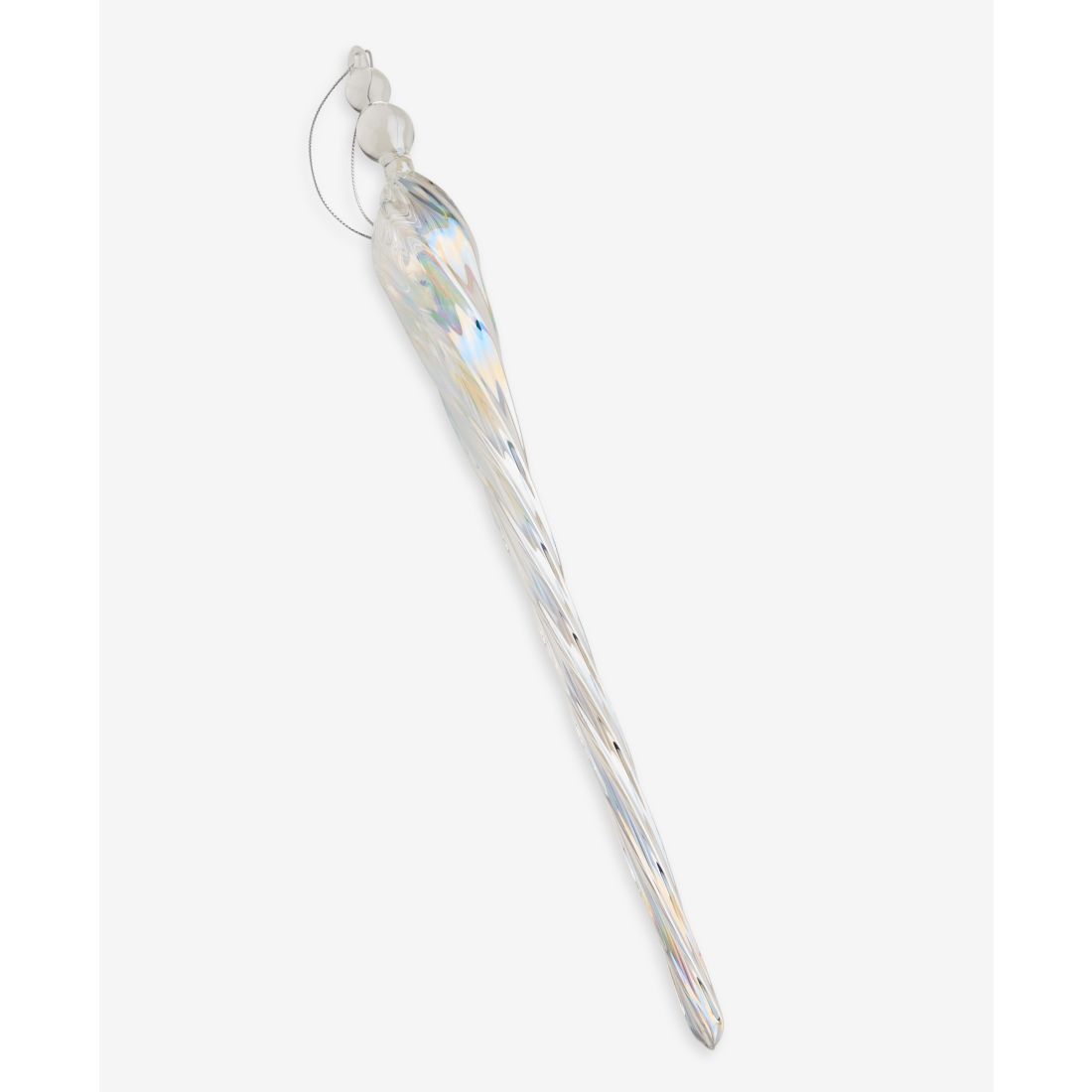 Holiday Lane Iced Delight Glass Finial Ornament, Macy's Exclusive