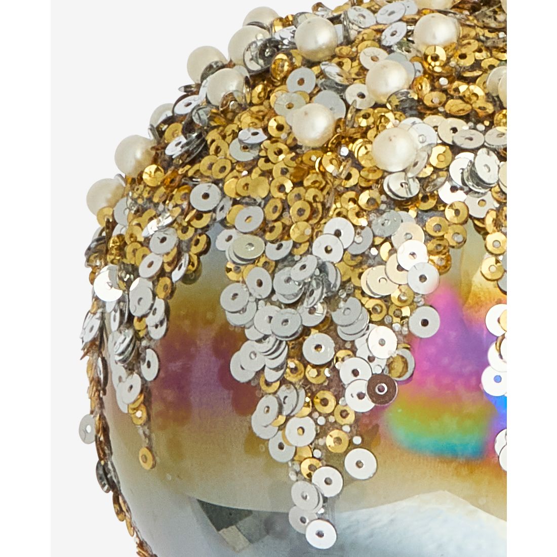 Holiday Lane Enchanted Forest Glass Embellished Ball Ornament, Macy's Exclusive