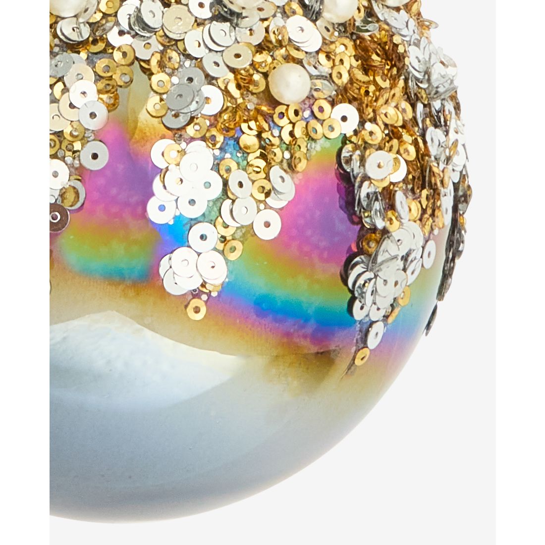 Holiday Lane Enchanted Forest Glass Embellished Ball Ornament, Macy's Exclusive